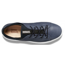Load image into Gallery viewer, Jet Dark Blue With White Sole Samuel Hubbard Men&#39;s Flight Low Leather Casual Sneaker Top View
