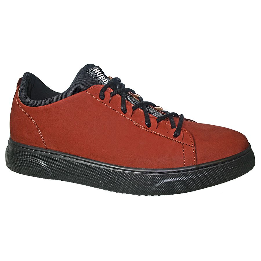 Rust Red With Black Samuel Hubbard Men's Flight Nubuck Casual Sneaker