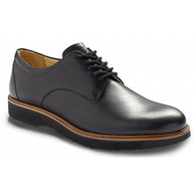 Load image into Gallery viewer, Black Samuel Hubbard Men&#39;s Founder Leather Casual Oxford Profile View
