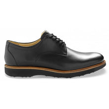 Load image into Gallery viewer, Black Samuel Hubbard Men&#39;s Founder Leather Casual Oxford Side View
