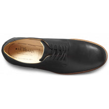 Load image into Gallery viewer, Black Samuel Hubbard Men&#39;s Founder Leather Casual Oxford Top View
