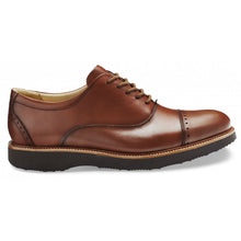 Load image into Gallery viewer, Whiskey Tan With Brown Sole Samuel Hubbard Men&#39;s Market Cap Toe Leather Casual Oxford Side View
