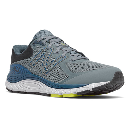 Ocean Grey With White And Blue New Balance Men's M840V5 Synthetic And Mesh Running Sneaker