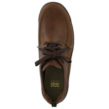 Load image into Gallery viewer, Brown With Black Sole SAS Men&#39;s Move On Leather Walking Oxford Top View
