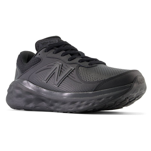 Black New Balance Men's Fresh Foam X 840 Leather Walking Sneaker