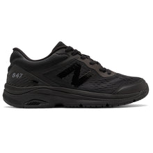 Load image into Gallery viewer, Black New Balance Men&#39;s MW847CB4 Mesh Walking Sneaker Side View
