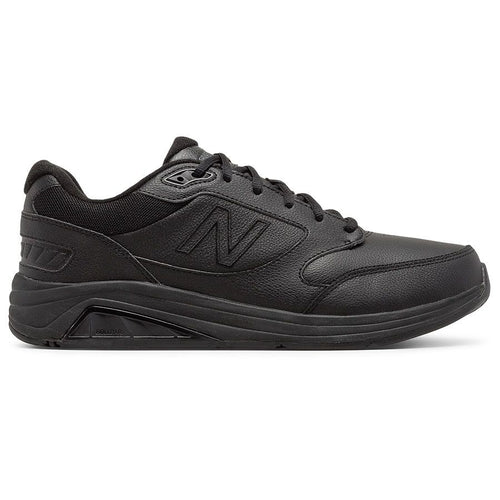 Black New Balance Men's MW928BK3 Leather Walking Sneaker