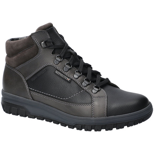 Black And Grey And Brown Mephisto Men's Pitt Waterproof Leather Hiking Boot