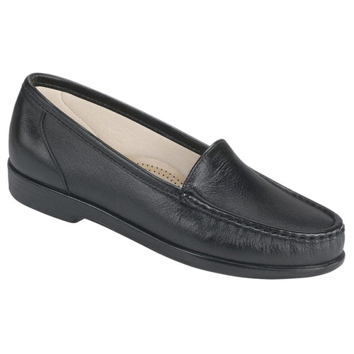 Black SAS Women's Simplify Leather Dress Casual Loafer