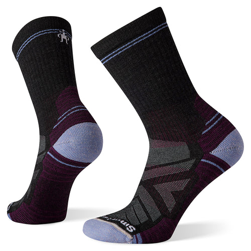 Black With Blue And Grey And Red Smartwool Women's Performance Hike Light Cushion Crew Wool Blend Socks