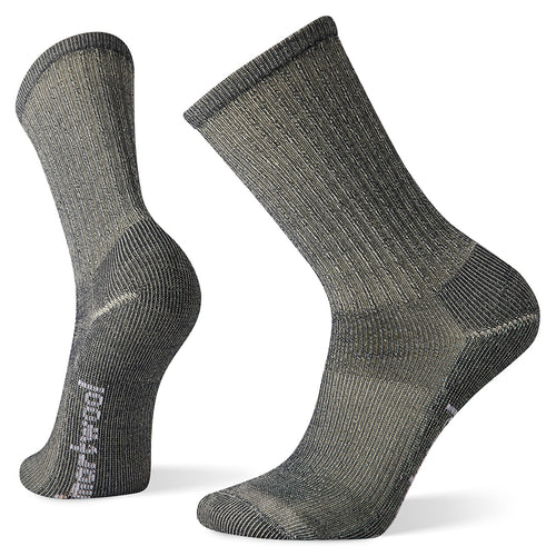 Grey Smartwool Men's Classic Edition Light Cushion Merino Wool Crew Socks