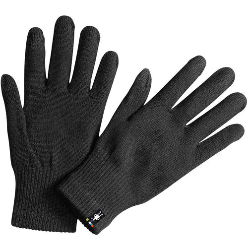 Black Smartwool Unisex Liner Glove Merino Wool