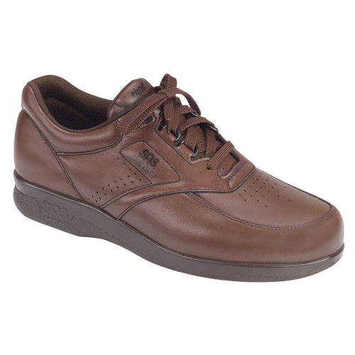 Walnut Tan With Dark Grey Sole SAS Men's Time Out Leather Casual Sneaker Profile View