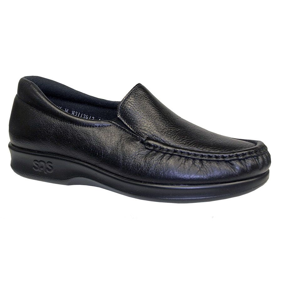 Black SAS Women's Twin Leather Dress Casual Loafer