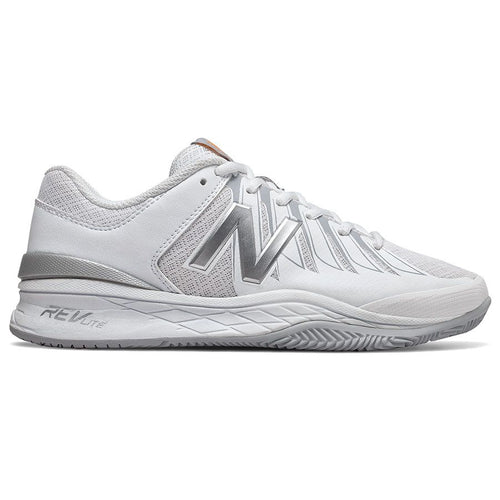 White With Silver New Balance Women's WC1006WS Synthetic And Mesh Athletic Sneaker