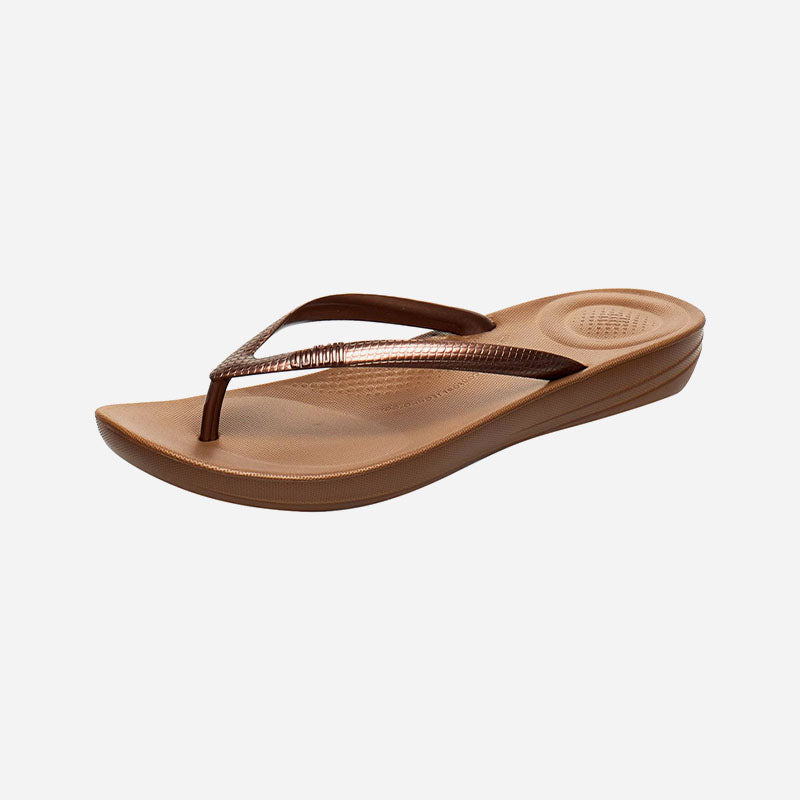 Iqushion Ergonomic Flip-Flops Bronze